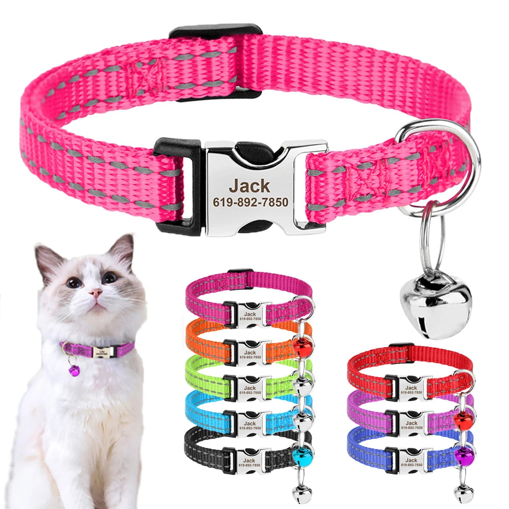 Katten Halsband met Naam en Telefoonnummer