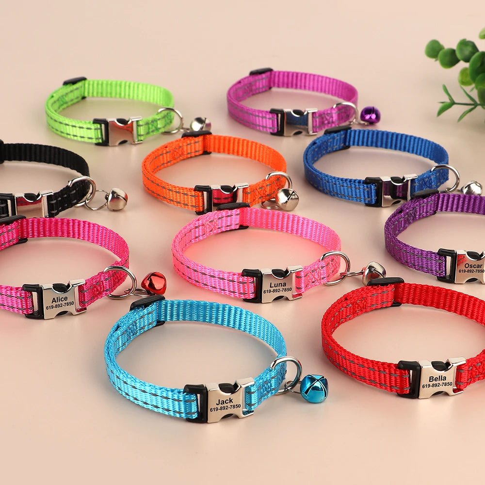 Katten Halsband met Naam en Telefoonnummer